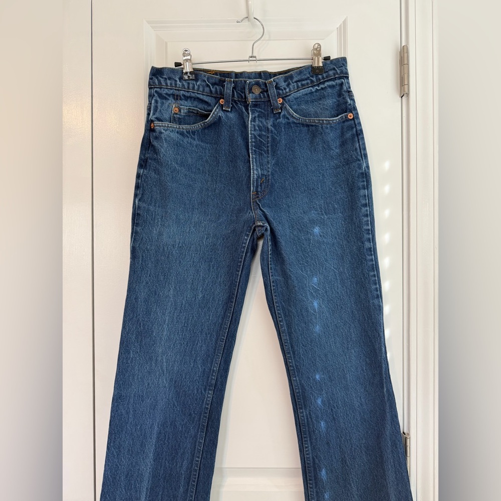 Vintage Levi’s Orange Tab 70’s 20517 0217 Denim Jeans Dark Wash Size 32 X 34 - Picture 3 of 14